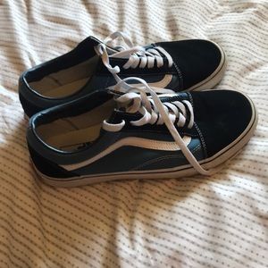 Vans old skool blue and black size 9.5